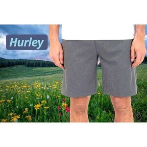 Hurley PHANTOM Walkshorts Men's Size 40 Heather Grey 20" 4-Way Stretch Quick Dry